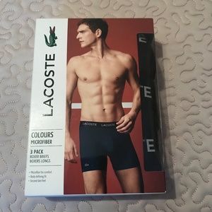 Lacoste mens boxers, 3 in a pack. New without tag.